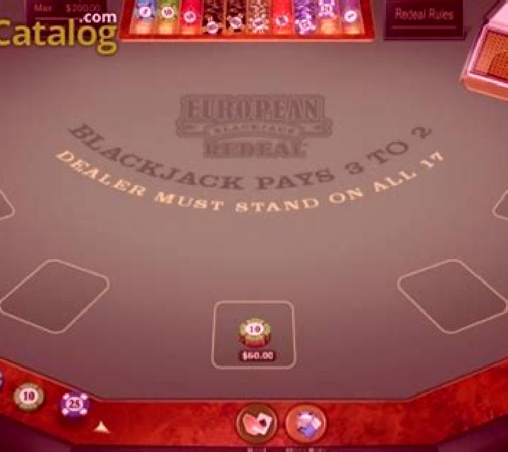 European Blackjack Redeal Gold slot