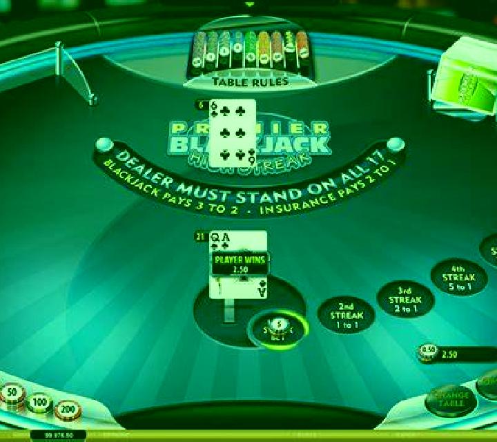 Premier High Streak Blackjack slot